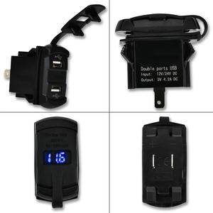 Szaichsky — chargeur de voiture 5V 4,2 a à Double USB, accessoire de téléphone portable, adaptateur d'alimentation pour automobile, Double prise LED - Product Image 4