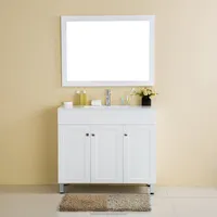 FSC-zertifizierte bodens tehende 3-türige Waschtisch unter schränke Badezimmer eitelkeit Modern mit Spiegel