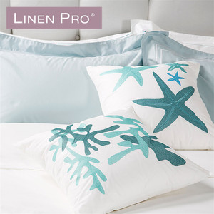 LinenPro 100% Point de Croix En Coton <span class=keywords><strong>Drap</strong></span> De Lit 5 Étoiles Hôtel Ensembles de Literie En Lin - Product Image 6