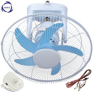 Quạt trần năng lượng mặt trời DC12V xoay tròn, gắn trần, 16 inch, 18 inch, sản xuất tại Trung Quốc - Product Image 2
