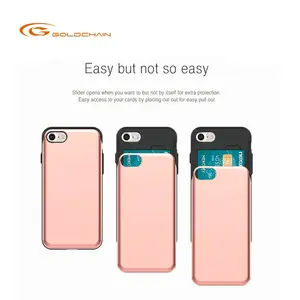 Goospery For Iphone 7 Card Case Sky Slide Bumper Business Card Case