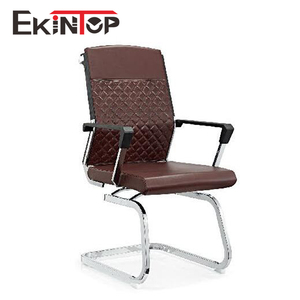 Girevole nero usato di cuoio industriale slitta rocker vip plastica reclinabile cromo sedia da ufficio - Product Image 4