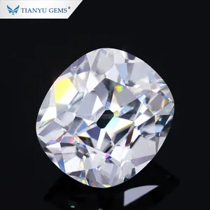 天宇宝石宽松钻石moissanite仿古色垫切割6 * 8毫米moissanite