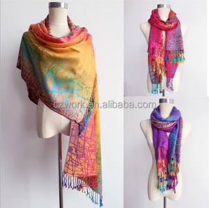2016 Más Caliente <span class=keywords><strong>Rainbown</strong></span> Invierno Cachemir Bufanda Mujer Bufandas Chales - Product Image 1