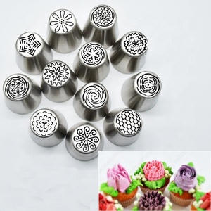 Hot Bán Thép Không Gỉ Trang Trí Miệng 18 Đầu Bánh Vòi Phun Thiết Lập Trang Trí Hoa Miệng Nướng Đường Ống Vòi Phun Bánh - Product Image 2