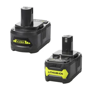 Peralatan Listrik Ion Lithium 18V 5,0ah Baterai Isi Ulang untuk Ryobi P108 P107 P104 Ce Li-ion