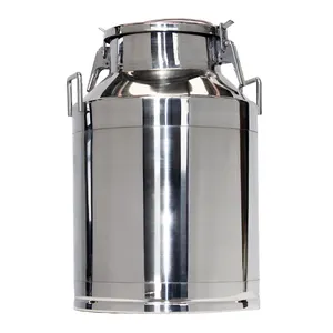 metal round shape stainless steel milk tin cans for sale