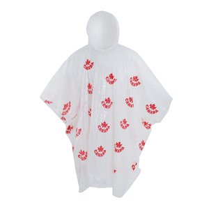 BSCI Factory Logo Custom emergenza LDPE usa e getta <span class=keywords><strong>pioggia</strong></span> per Poncho tutto stampato per ragazzi e ragazze per attività all'aperto Clim - Product Image 1