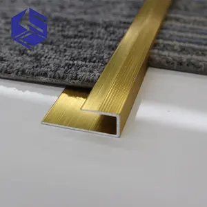 Boden übergangs abdeckung streifen Metall Gold Aluminium Übergangs streifen