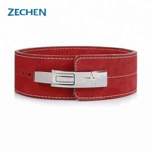 Özel sırt desteği spor salonu deri powerleather kol kemeri ağırlık kaldırma kayışları tokaları halter kol kemeri logosu - Product Image 5