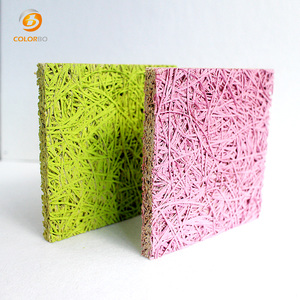 <span class=keywords><strong>Techo</strong></span> acústico de lana de madera color café - Product Image 2