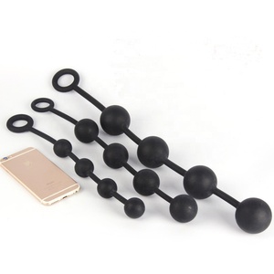 Tıbbi silikon büyük Anal boncuk Butt Plug oyuncaklar anüs seks