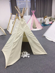 Tienda de campaña tipi india de algodón con poste de madera de buena calidad para ocio infantil al aire libre - ¡Oferta! - Product Image 4