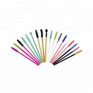 Eco-friendly Disposable Mini Mascara Brush Head Silicone Eyelash Brush, Soft Eyelash Brush Mascara Applicator