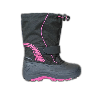 Las niñas de Color Rosa y Negro Hasta <span class=keywords><strong>La</strong></span> Rodilla Botas de Invierno Con Fieltro - Product Image 2