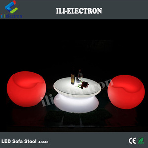 Fauteuil gonflable changeant de couleur, meubles de salon en plastique, canapé lumineux à <span class=keywords><strong>LED</strong></span> - Product Image 5