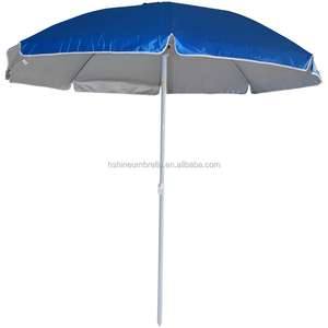 210 cm azul con ventilación plata forrado <span class=keywords><strong>poli</strong></span> nylon playa paraguas de sol al aire libre sombra - Product Image 2