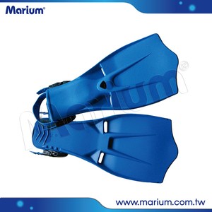 Open Heel Flippers With Plastic Buckles Swimming Diving Rubber Fins - Product Image 2