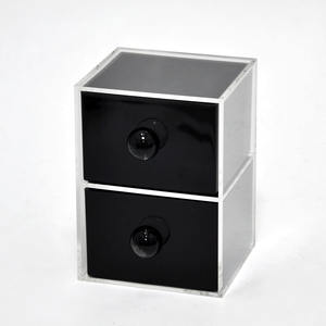 Vanity Clear <b>Plastic</b> Drawer Box for Jewelry Storage - Product Image 3