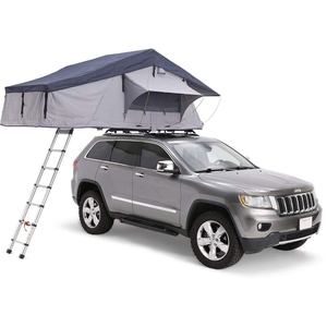 2-3 orang 4x4 off Road keluarga tahan air berkemah Ruggedized kanvas lapisan ganda atap mobil tenda atas empat musim - Product Image 2