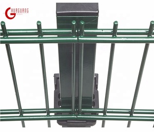 Trắng <span class=keywords><strong>Pvc</strong></span> Tráng Hàn Dây Lưới Hàng Rào Đôi Dây Lưới Hàng Rào - Product Image 1