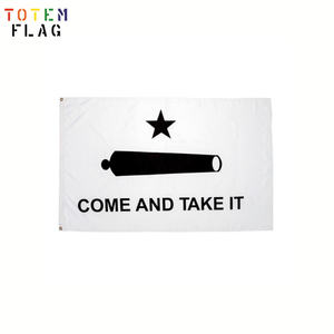 <span class=keywords><strong>Drapeau</strong></span> en polyester 3x5ft double face écologique style volant Texas Revolution Come and Take It avec œillets en laiton - Product Image 2
