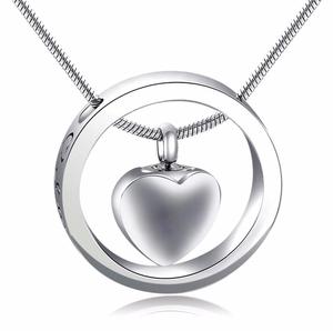 Te amo a la <span class=keywords><strong>luna</strong></span> y la espalda Collar de urna de cremación Tornillo Abre y bloquea Cenizas Colgante Joyería - Product Image 1