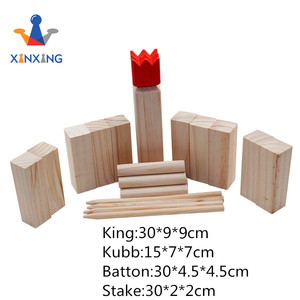 De madera de Kubb juego Viking <span class=keywords><strong>ajedrez</strong></span>-Premium de madera de Kubb conjunto torneo TAMAÑO DE Kubb juego de césped Original patio de juego - Product Image 4