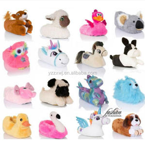 Nuove donne ragazze novità personaggio 3D <span class=keywords><strong>peluche</strong></span> unicorno animale pantofole signore carino animale pantofole <span class=keywords><strong>peluche</strong></span> animale anatra pantofole - Product Image 1