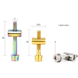 Bike Sedile Fisso titanio Bulloni dado rondella per bicicletta m5