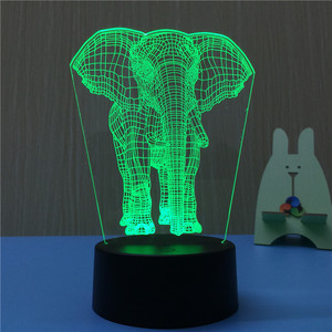 <span class=keywords><strong>3D</strong></span> HA CONDOTTO LA Luce di Notte Lampade per La Decorazione Domestica <span class=keywords><strong>3D</strong></span> Optical Illusion 7 Colori Touch Da Tavolo Scrivania Lampada Visiva - Product Image 1