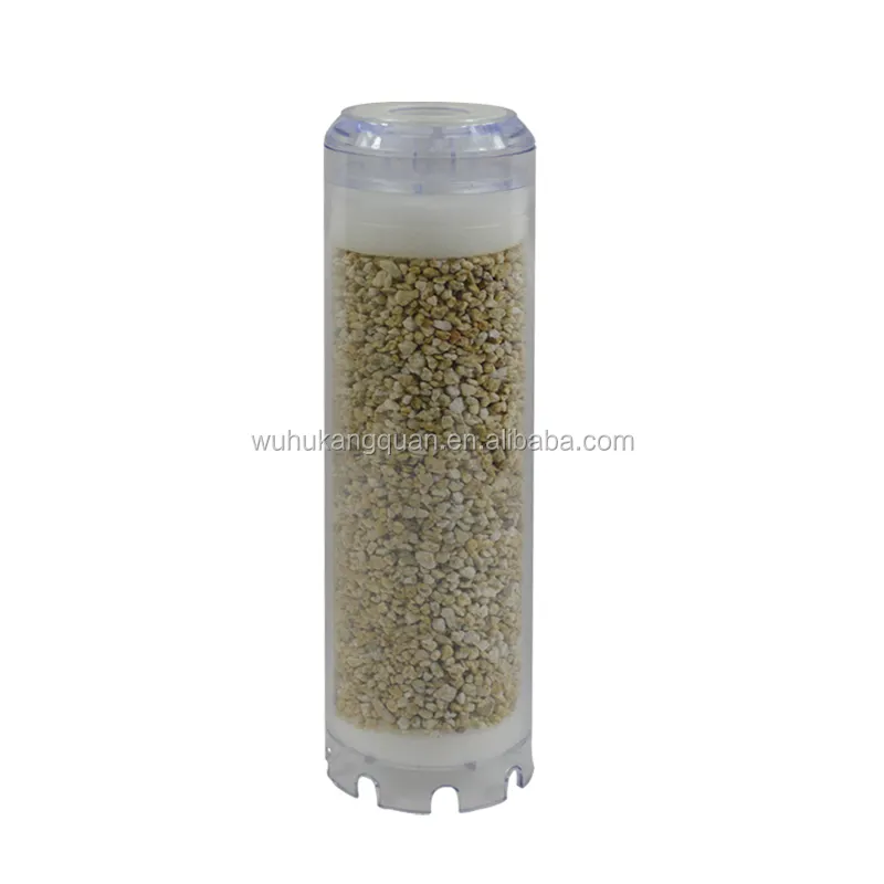 Refillable Water Filter Cartridge 10-Inch Transparent Maifan/Medical Stone Filters for ro systems