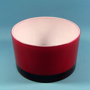 20 oz rociado blanco opaco cilindro en forma de vela de cristal ancho superior - Product Image 5