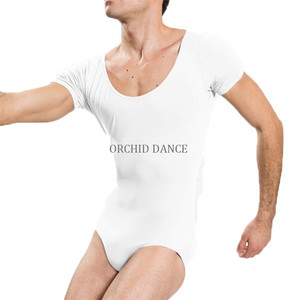 Body da Danza Classica per Uomo in Nylon Spandex Lucido di Alta Qualità, Basso MOQ - Product Image 3