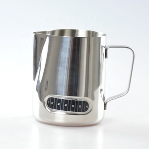 600 ml In Acciaio Inox Schiumare Brocca di Latte Brocca con Integrato Termometro per il Caffè, Cappuccino, Caffè Espresso, latte Art - Product Image 1