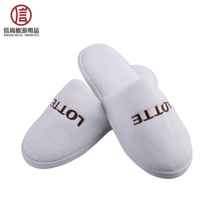 Blanco polar de <span class=keywords><strong>Coral</strong></span> del dedo del pie cerrado Hotel de estilo zapatillas al por mayor zapatillas - Product Image 6