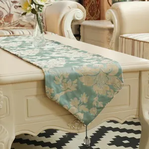 Jacquard dining room table runner cheap table runner