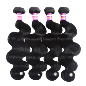 FaMay Queen 100% Human Hair Virgin Brazilian Body Wave Weave Bundles With Lace Closure Hair Long Hair Product