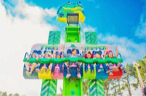 Remise Électrique Sautant Grenouille Manèges Trémie Tour de Chute Libre/Enfants comme super Intéressant enfants jeu manèges rebond grenouille - Product Image 6