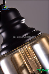 Industriales De Hierro de <span class=keywords><strong>la</strong></span> vendimia de Cáñamo <span class=keywords><strong>cuerda</strong></span> Colgante de luz <span class=keywords><strong>Restaurante</strong></span> Lámpara Colgante Decorativo - Product Image 4