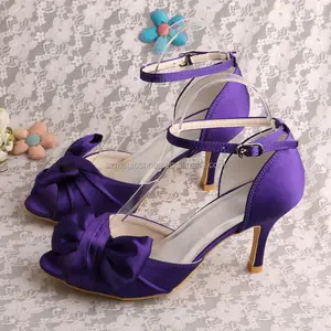 (23色) 紫色晚装鞋女