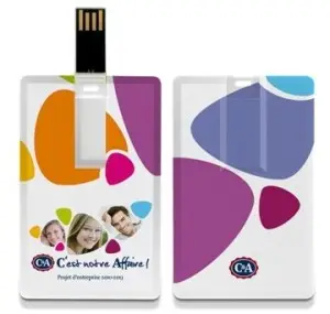 OEM Pendrive Blank Carte di Credito VISA Logo Personalizzato di Memoria Flash USB