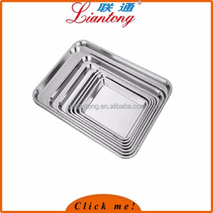 Poli haute qualité en acier inoxydable plateau de jeu arabique, barbecue plateau de service - Product Image 2