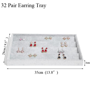 Jewelry Tray Storage Box Watch Holder Necklace <strong>Ring</strong> Earrings Pendant Display Organizer <strong>Plate</strong> - Product Image 4
