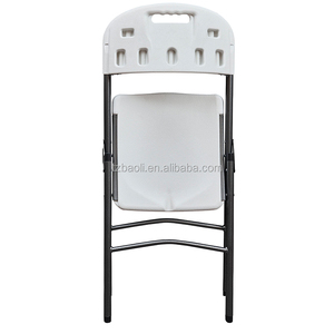 Hot Sale <strong>White</strong> HDPE Easy <strong>Folding</strong> Plastic <strong>Chair</strong> for Outdoor Furniture - Product Image 1