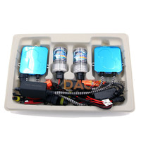 Kit hid box de xenon para carros, kit de balastro de xenon hid de alta qualidade, 55w, 12v, h1, h3, h4, h7, 9004, branco, universal 0000