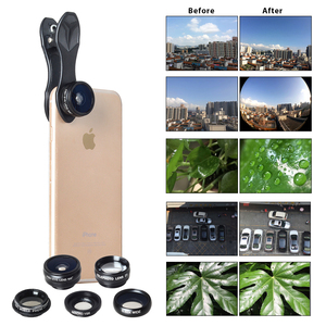 Objectif d'appareil photo pour téléphone portable 5 en 1 pour <span class=keywords><strong>iPhone</strong></span> Samsun, 198 degrés fisheye / 0,63x grand angle / 15x macro / <span class=keywords><strong>2x</strong></span> téléobjectif / CPL - Product Image 2
