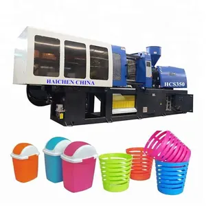 Plastic waste bin trash can servo motor injection making molding machine