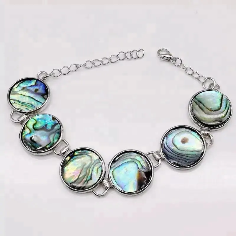 Natürliche und beliebte echte Paua/Abalone Muschel Armbänder Schmuck hand gefertigt