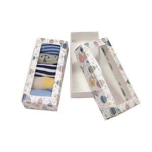Boîte en papier d'<span class=keywords><strong>emballage</strong></span> pour vêtements et chaussettes, avec logo personnalisé, papier d'art de luxe, fente, lamination mate - Product Image 1